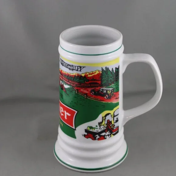 Beer Mug - Olde Style Pilsner Bottle Label Wrap Graphic - Ceramic Mug - Picture 4 of 8